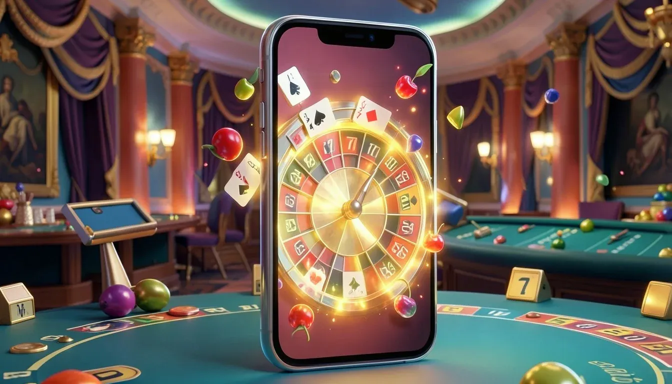 Cresus Casino mobile lobby on a smartphone